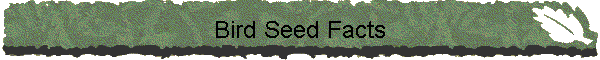 Bird Seed Facts